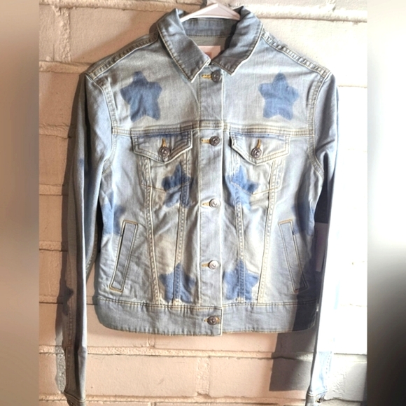 LulaRoe Harvey Light Blue Denim Jean Crop Jacket - Size XS - Picture 1 of 4